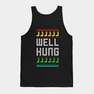 well hung ugly christmas sweater Tank Top